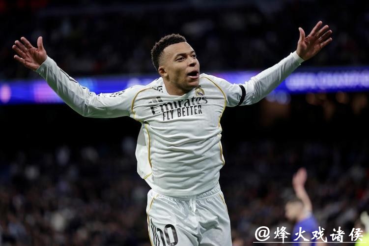 欧冠-姆巴佩双响维尼修斯造4球 皇马6-1胜摩纳哥